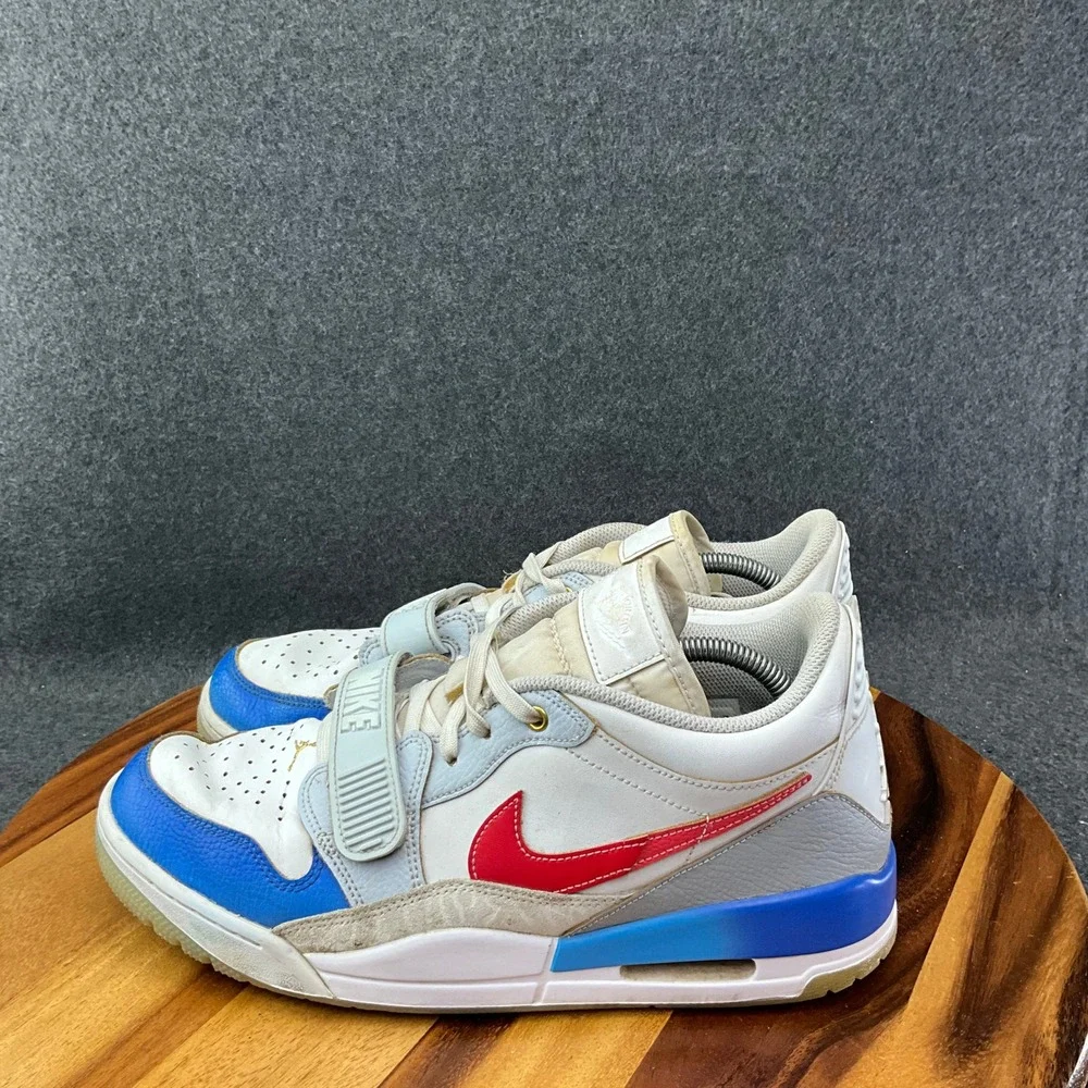 Nike Men's Air Jordan Legacy 312 Low White University Red Blue 10.5 FN8902-161